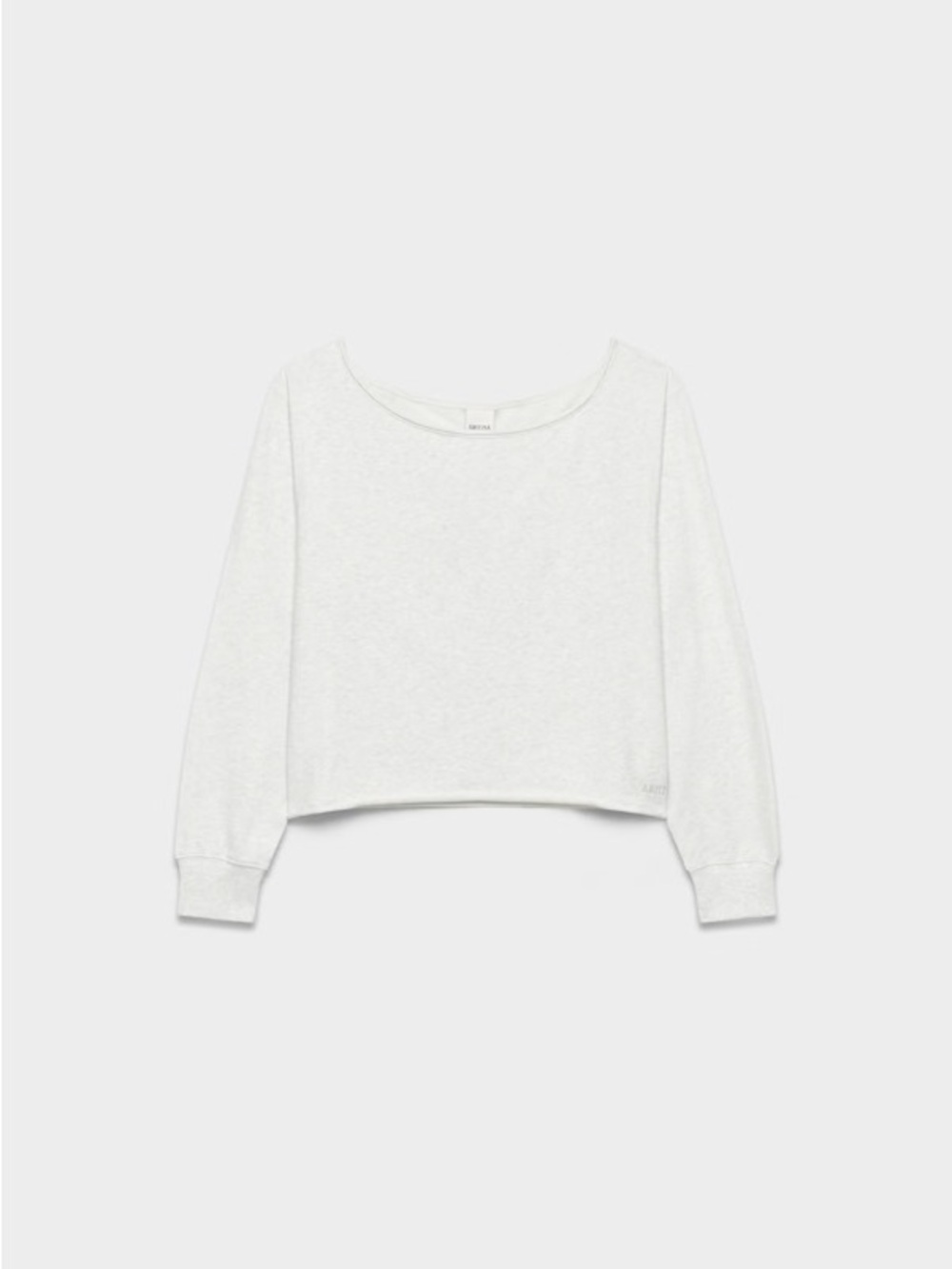 Aritzia Terry Sweatfleece Off-the-Shoulder Top White S